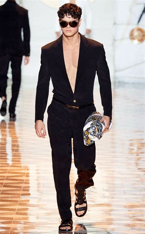 men's versace jumpsuit|Versace men's suits online.